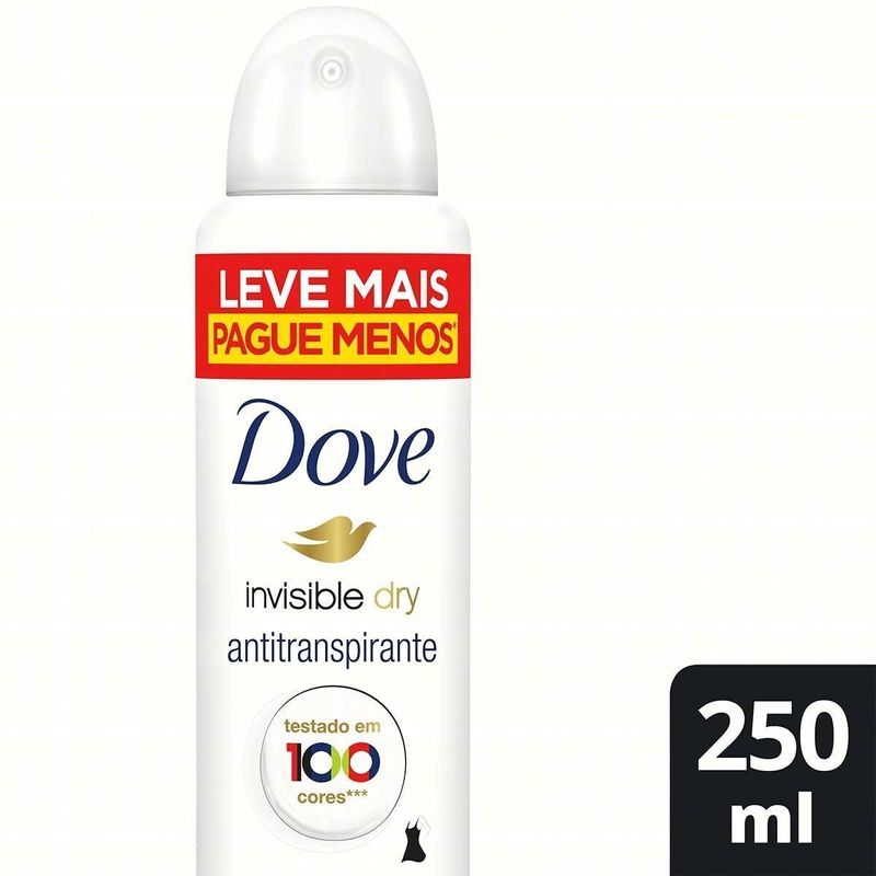DES AERO DOVE INVISIBLE FEM 250ML DES AERO DOVE INVISIBLE FEM 250ML