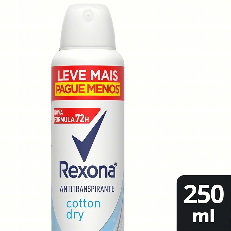 DES AERO REXONA FEM COTTON DRY 250ML DES AERO REXONA FEM COTTON DRY 250ML