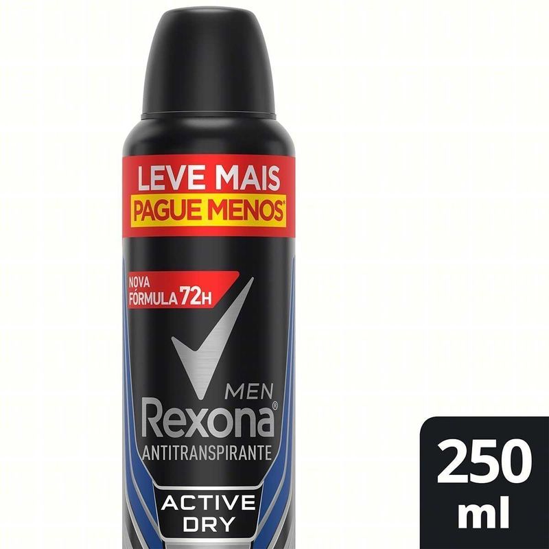 DES AERO REXONA MASC ACTIVE DRY 250ML