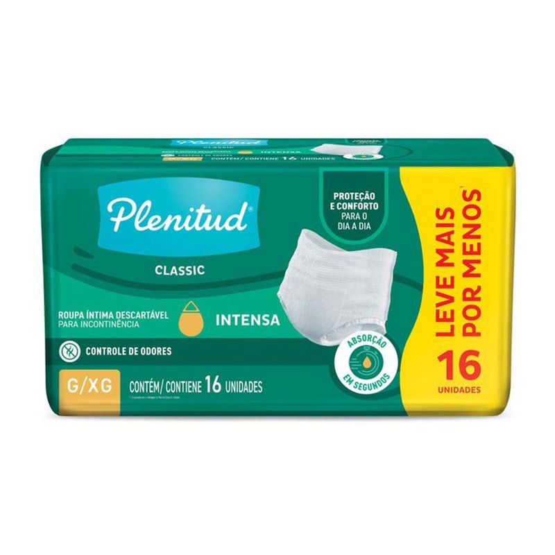 PLENITUD CLASSIC INTENSA G/XG 16 UN(ROUPA INTIMA)