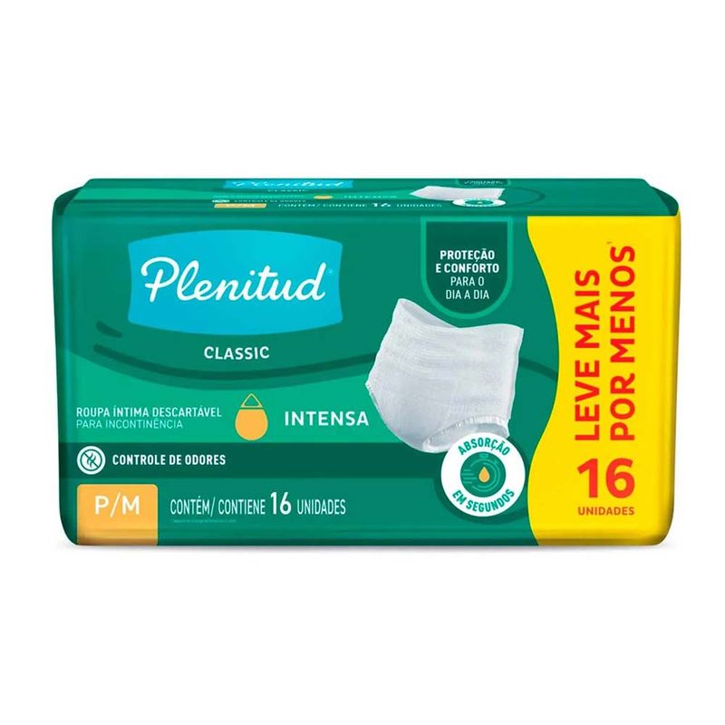 PLENITUD CLASSIC INTENSA P/M 16 UN(ROUPA INTIMA)