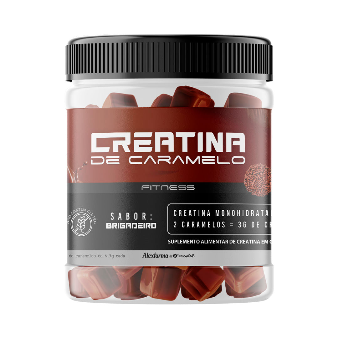 CREATINA DE CARAMELO SABOR BRIGADEIRO C/ 60 UNID